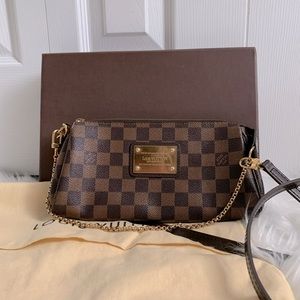 Authentic Louis Vuitton Damier Eva Clutch